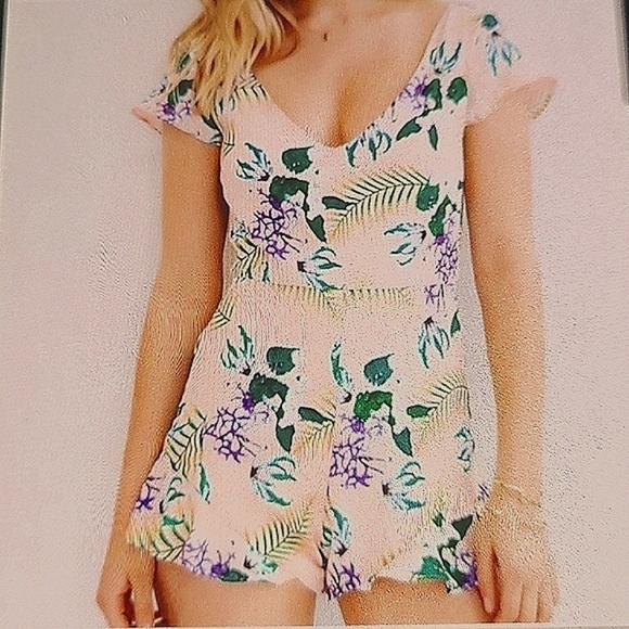For Love And Lemons Pants - For love and lemons floral romper summer vacation beach